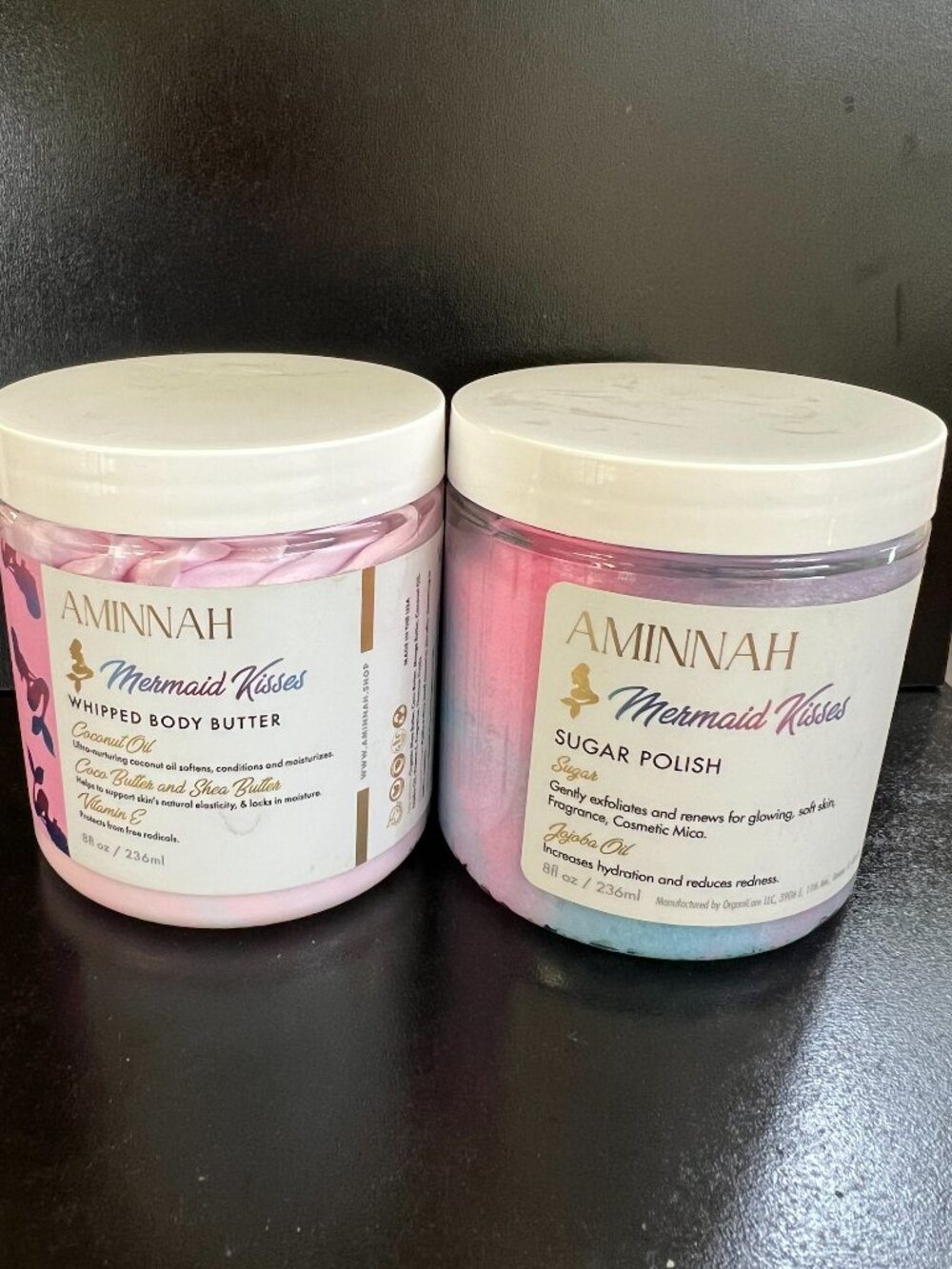 Aminnah Mermaid Kisses Butter and Sugar Polish DUO